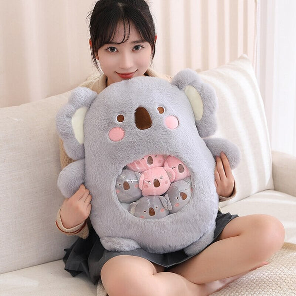 Bag of Koala Dino Bunny Panda Plushie Collection