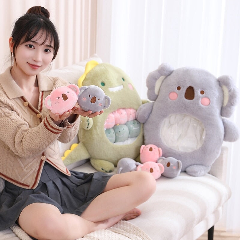 Bag of Koala Dino Bunny Panda Plushie Collection