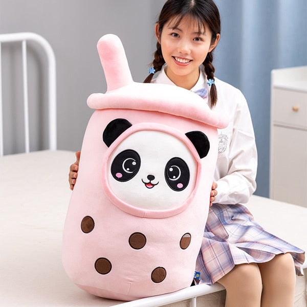 Bubble Tea Panda Family Plushies