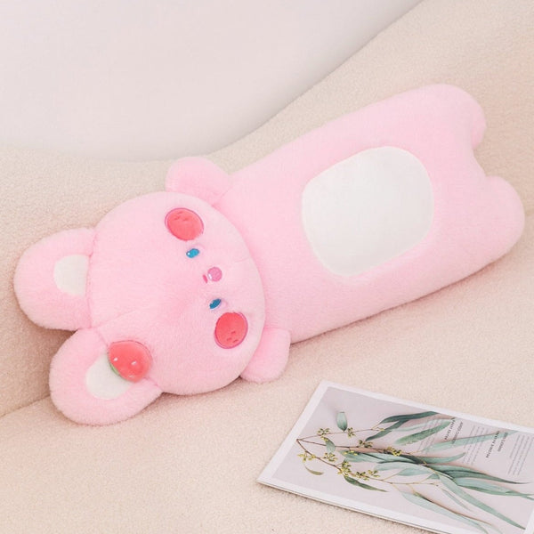 Buttons the Fluffy Pink Bunny Plushie