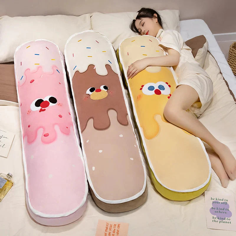 Colourful Ice Cream Long Pillow Plushie