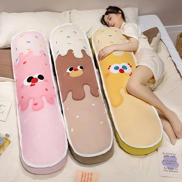 Colourful Ice Cream Long Pillow Plushie