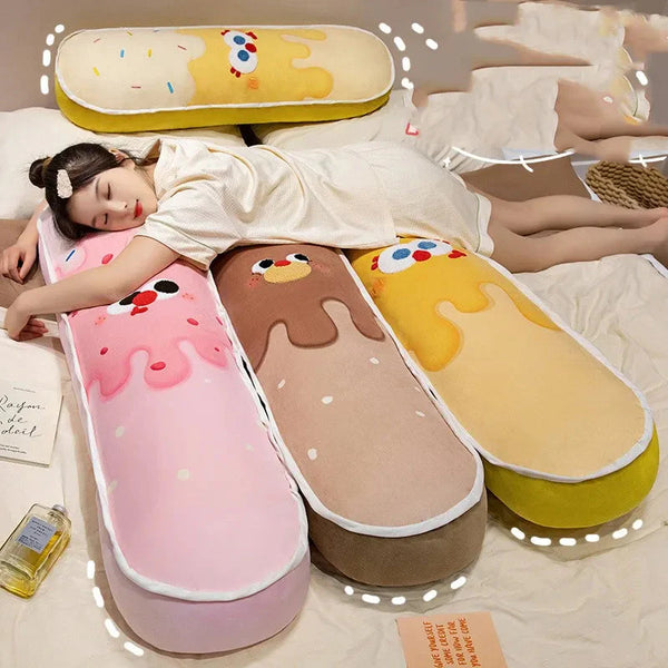 Colourful Ice Cream Long Pillow Plushie
