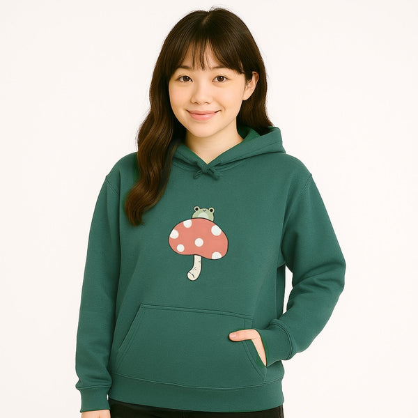 Cute Frog Mushroom Unisex Hoodie