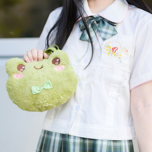 Cute Green Frog Shoulder Bag