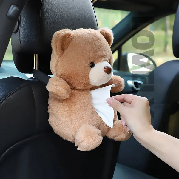 Duck and Bear Car Plush Tissue Box Cover