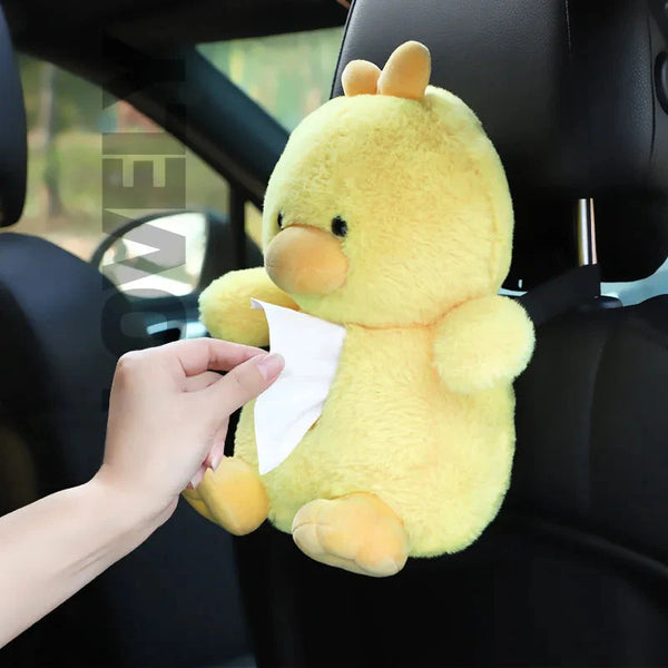 Duck and Bear Car Plush Tissue Box Cover