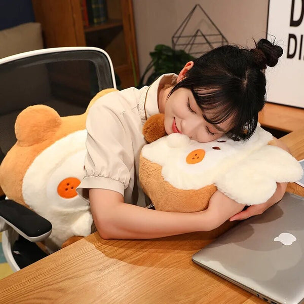 Fluffy Bunny Dog Chicken Toastie Bread Plushie