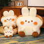 Fluffy Bunny Dog Chicken Toastie Bread Plushie