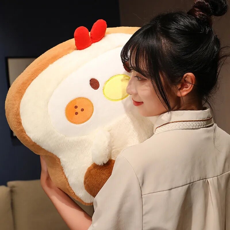 Fluffy Bunny Dog Chicken Toastie Bread Plushie