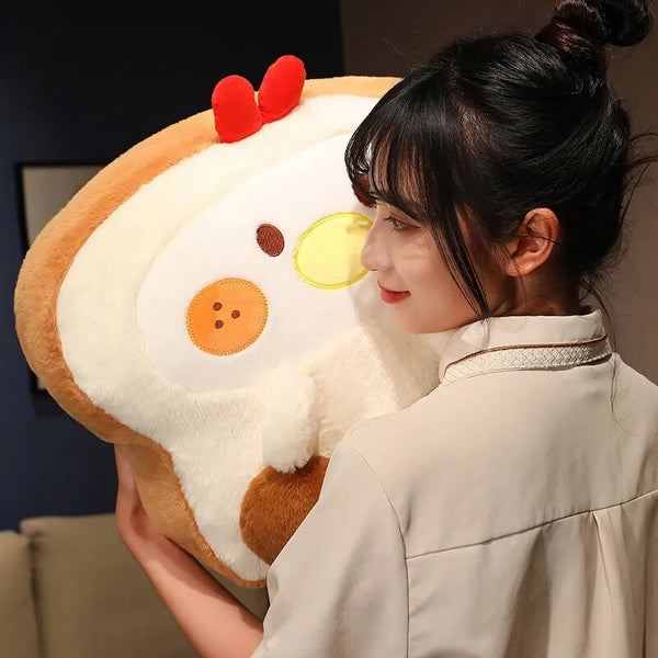 Fluffy Bunny Dog Chicken Toastie Bread Plushie