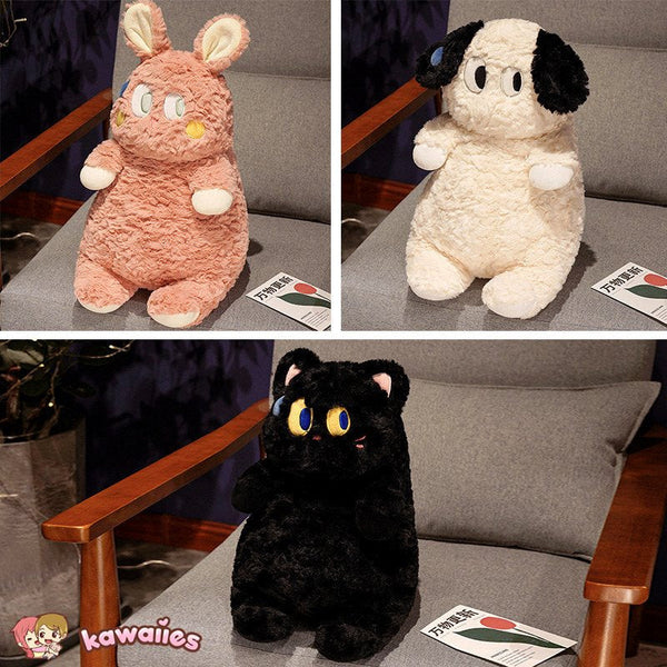Fluffy Dog Cat Bunny Plushies