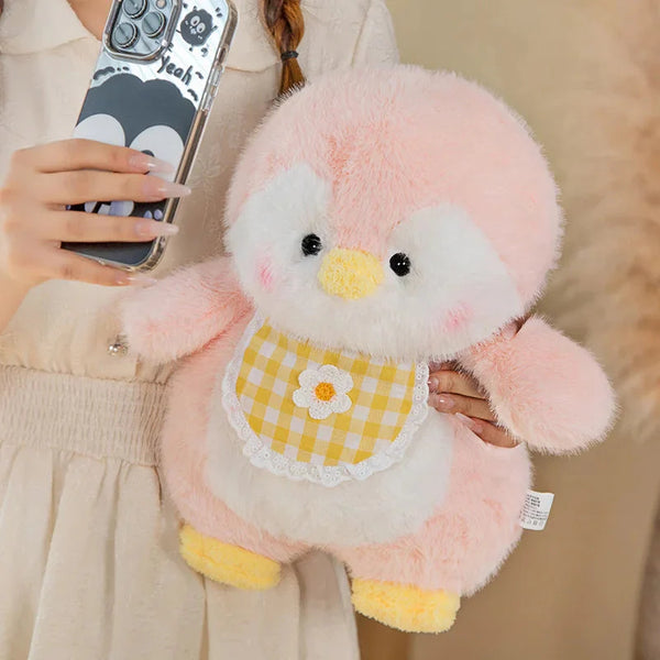 Fluffy Penguin Squad Plushies with Bib