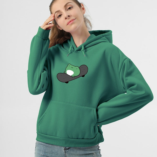 Frog on Skateboard Unisex Hoodies  - Limited Stock