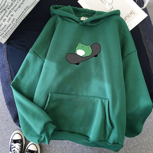 Frog on Skateboard Unisex Hoodies  - Limited Stock