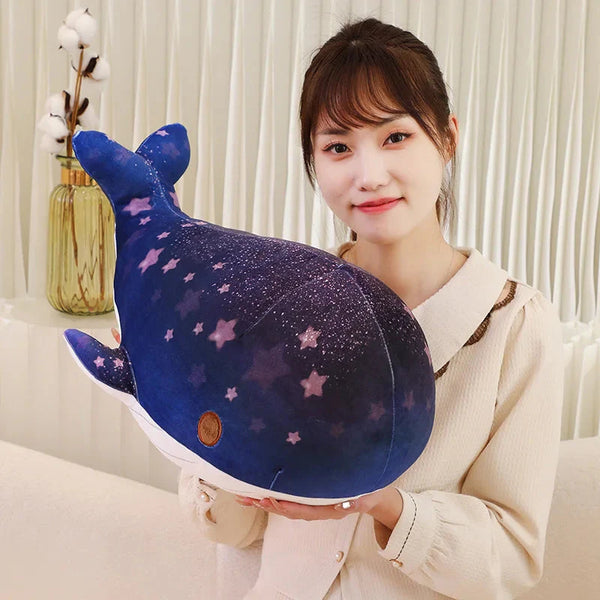 Galaxy Starry Kawaii Blue Pink Whale Plushies