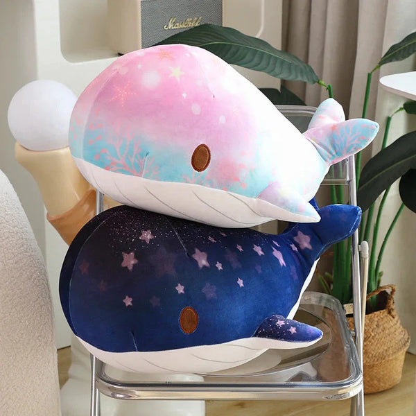 Galaxy Starry Kawaii Blue Pink Whale Plushies