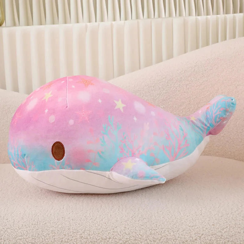 Galaxy Starry Kawaii Blue Pink Whale Plushies