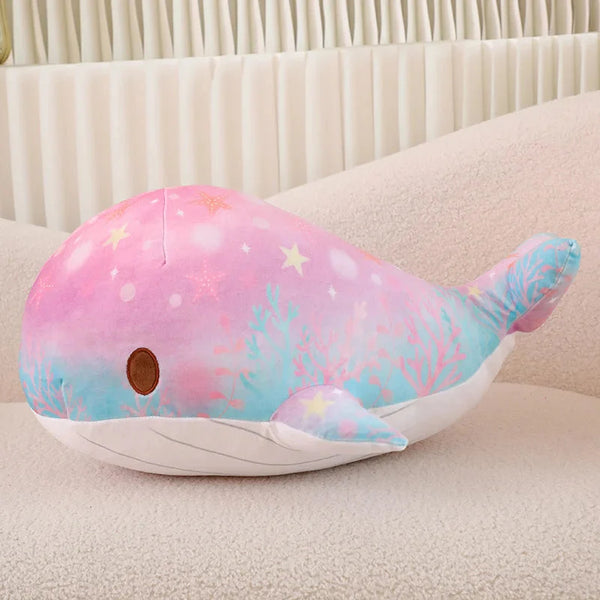 Galaxy Starry Kawaii Blue Pink Whale Plushies