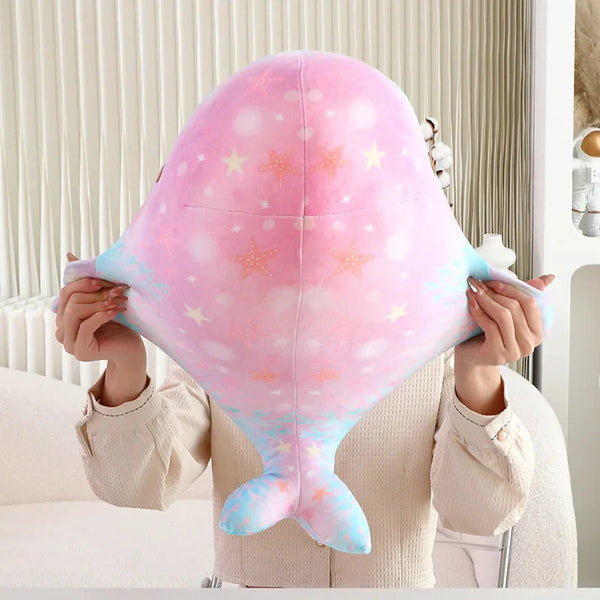 Galaxy Starry Kawaii Blue Pink Whale Plushies