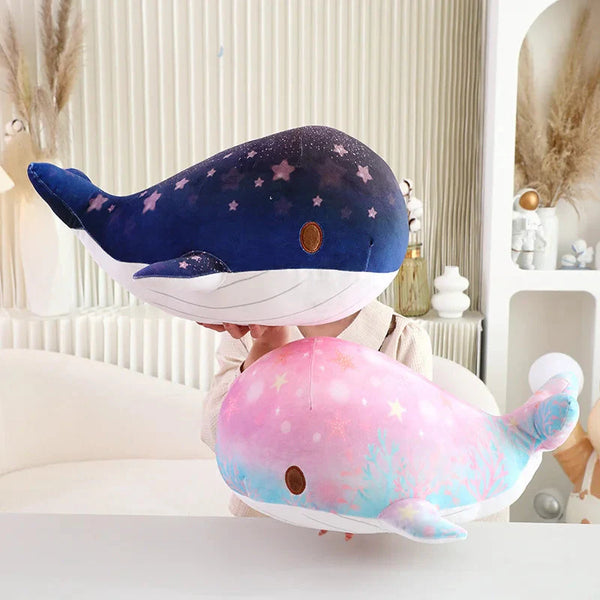 Galaxy Starry Kawaii Blue Pink Whale Plushies