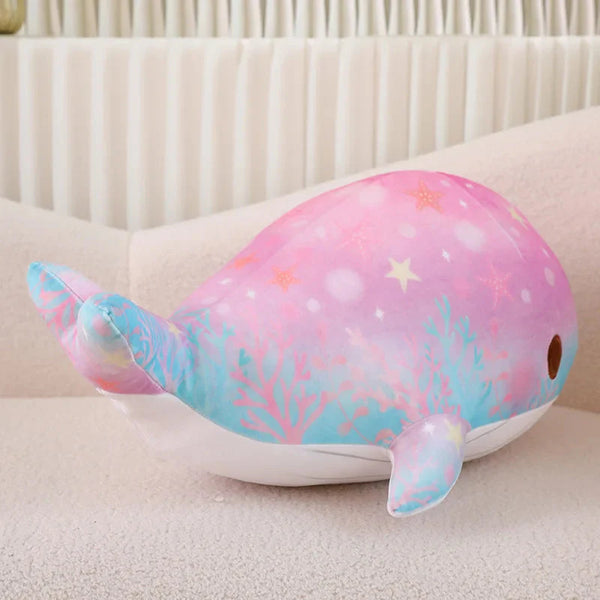 Galaxy Starry Kawaii Blue Pink Whale Plushies