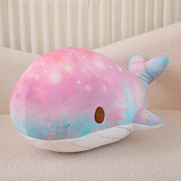Galaxy Starry Kawaii Blue Pink Whale Plushies