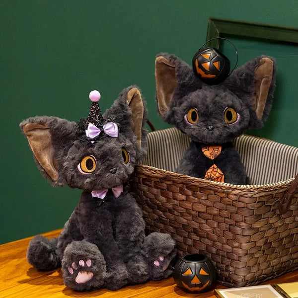 Halloween Black Witch Cat Plushies