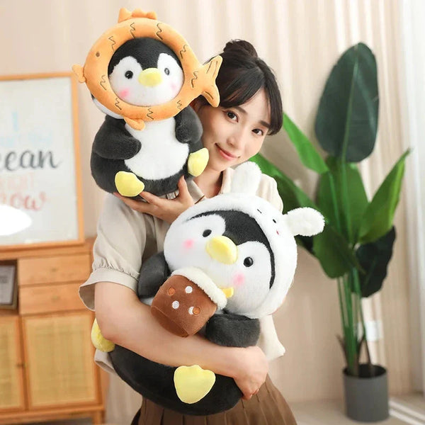 Kawaii Baby Penguin Plushies with Hats