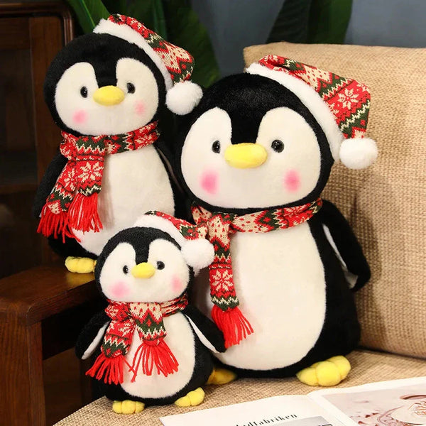 Kawaii Christmas Penguin Plushie