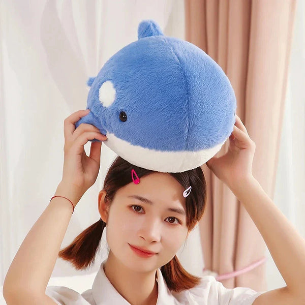 Kawaii Fluffy Gray Blue Killer Whale Plushies