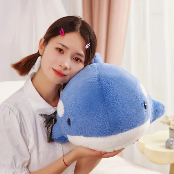 Kawaii Fluffy Gray Blue Killer Whale Plushies