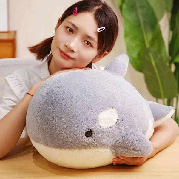 Kawaii Fluffy Gray Blue Killer Whale Plushies