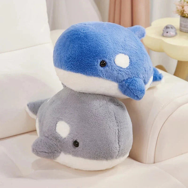 Kawaii Fluffy Gray Blue Killer Whale Plushies