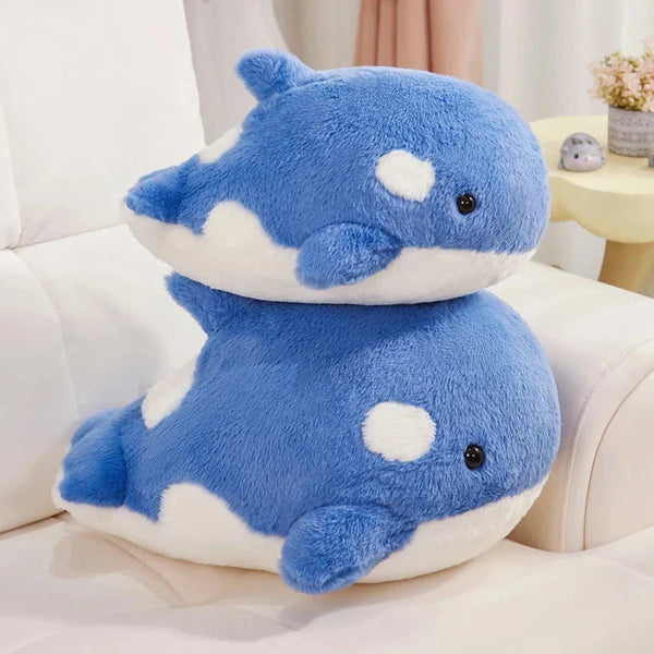 Kawaii Fluffy Gray Blue Killer Whale Plushies