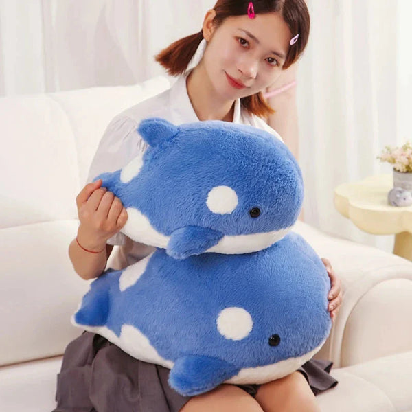 Kawaii Fluffy Gray Blue Killer Whale Plushies