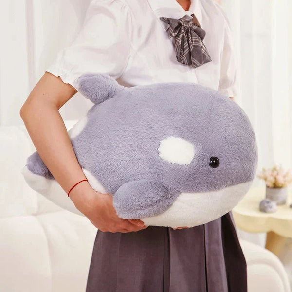 Kawaii Fluffy Gray Blue Killer Whale Plushies