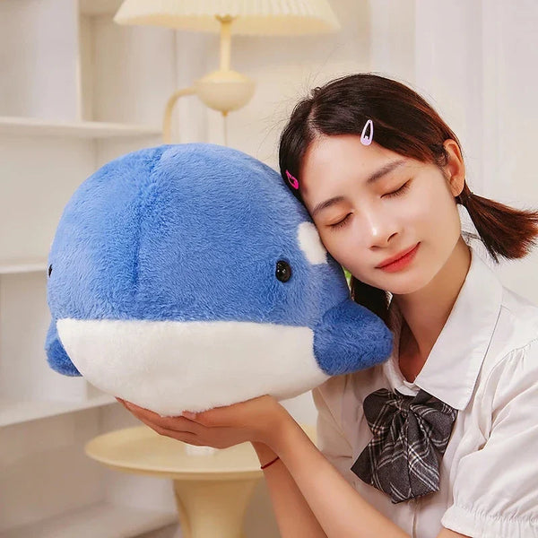 Kawaii Fluffy Gray Blue Killer Whale Plushies