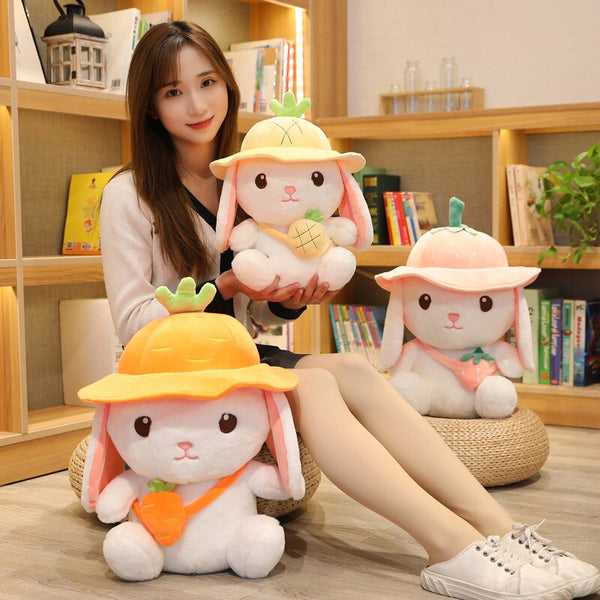 Kawaii White Adventure Bunny Plushies Family