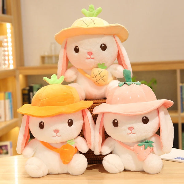 Kawaii White Adventure Bunny Plushies Family