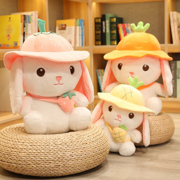 Kawaii White Adventure Bunny Plushies Family