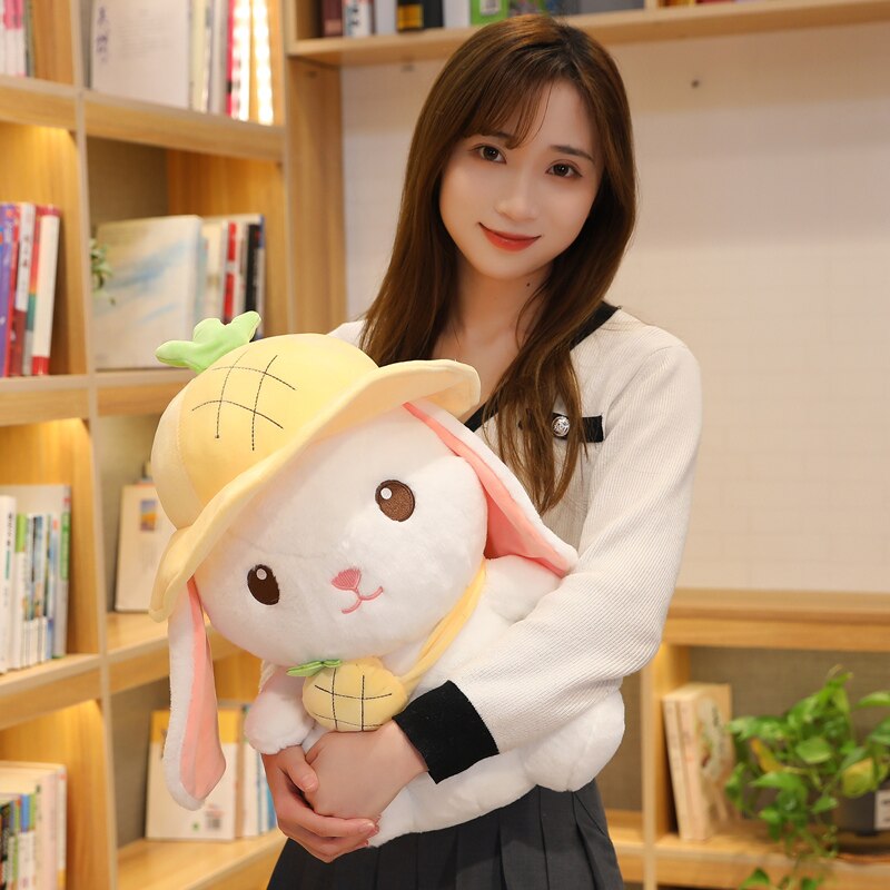 Kawaii White Adventure Bunny Plushies Family