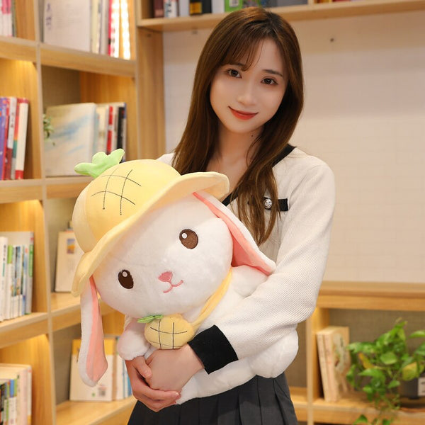 Kawaii White Adventure Bunny Plushies Family