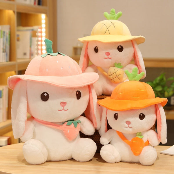 Kawaii White Adventure Bunny Plushies Family