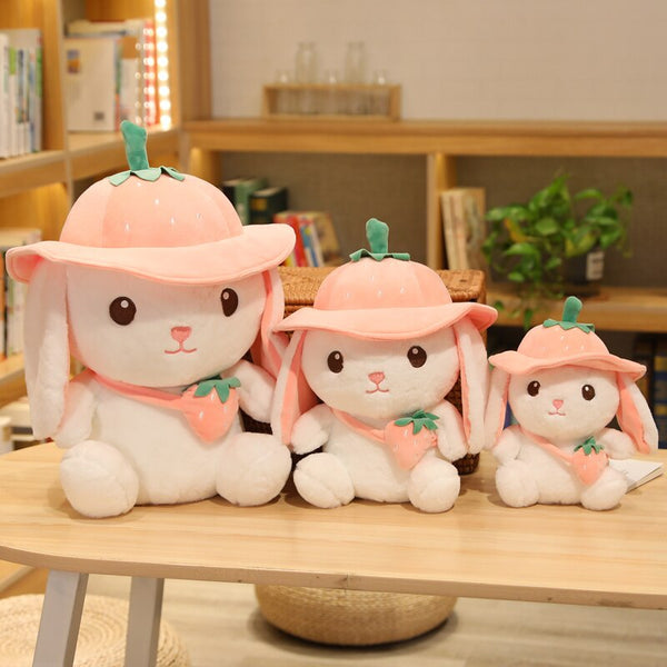 Kawaii White Adventure Bunny Plushies Family