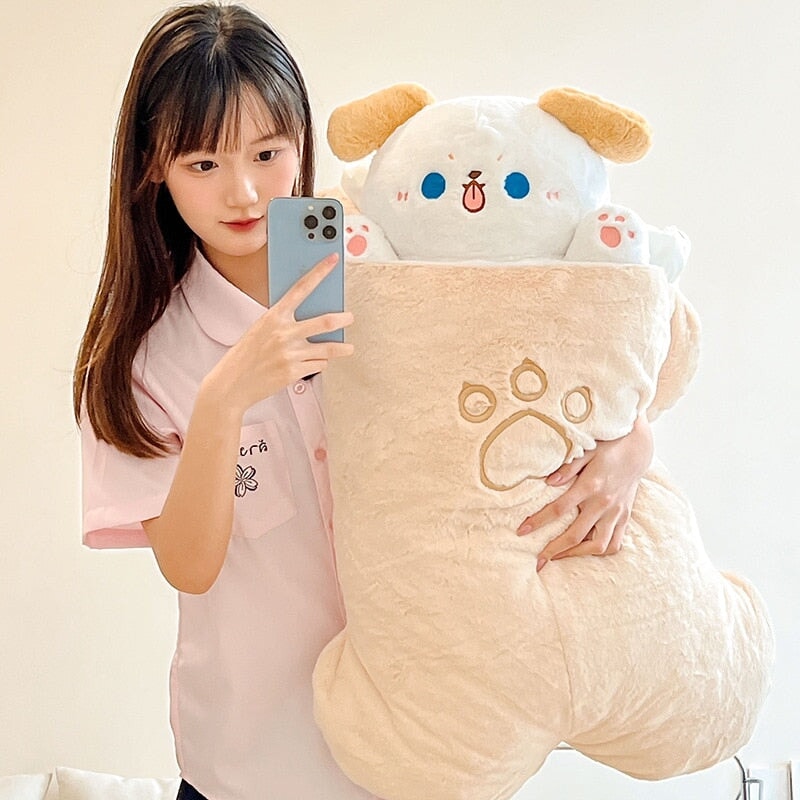 Large Kawaii Taiyaki Bone Carrot Animal Plushie Collection