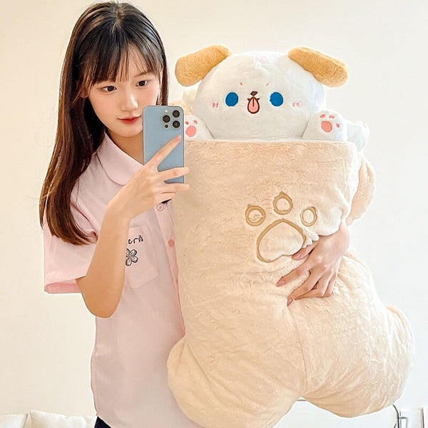 Large Kawaii Taiyaki Bone Carrot Animal Plushie Collection