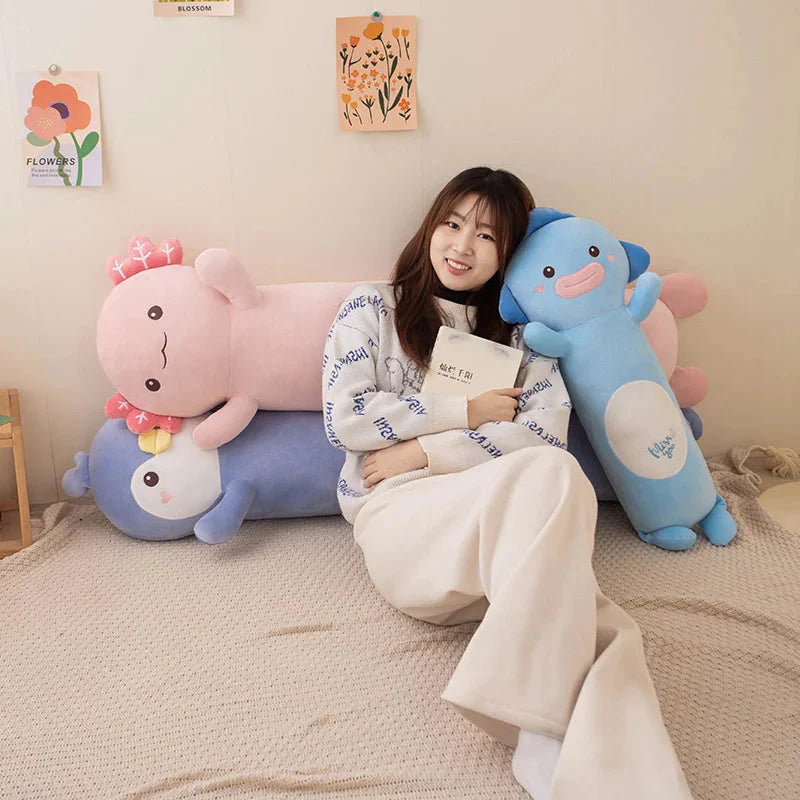 Long Snuggly Fish Axolotl Penguin Plushie Collection 2024