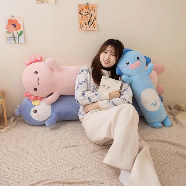 Long Snuggly Fish Axolotl Penguin Plushie Collection 2024