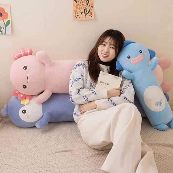 Long Snuggly Fish Axolotl Penguin Plushie Collection 2024